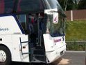 VU Auffahrunfall Reisebus auf LKW A 1 Rich Saarbruecken P43